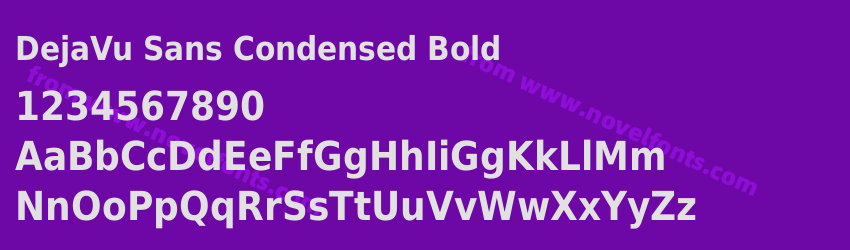 DejaVu Sans Condensed BoldPreview