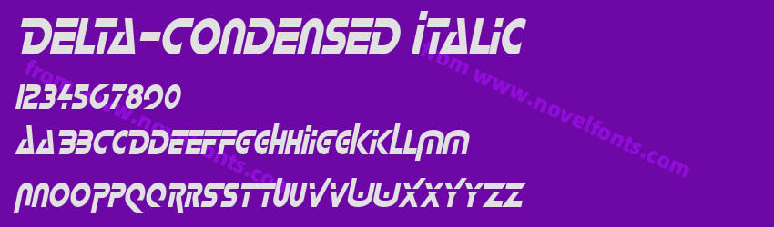 Delta-Condensed ItalicPreview