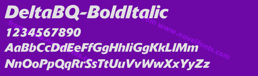 DeltaBQ-BoldItalicPreview