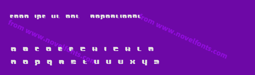 DemonWipeOutFont ProportionalPreview