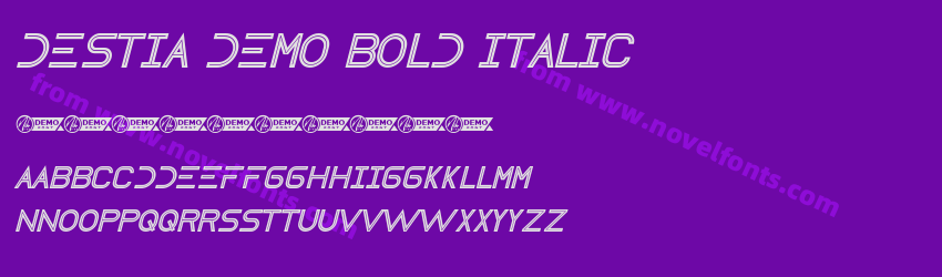 Destia Demo Bold ItalicPreview