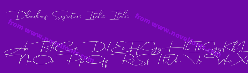 Dhanikans Signature Italic ItalicPreview