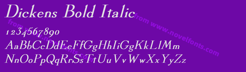 Dickens Bold ItalicPreview