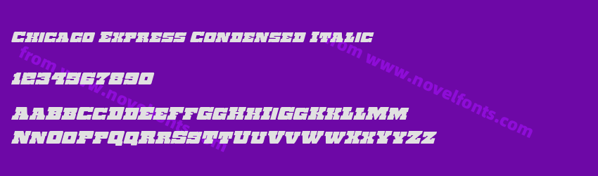 Chicago Express Condensed ItalicPreview