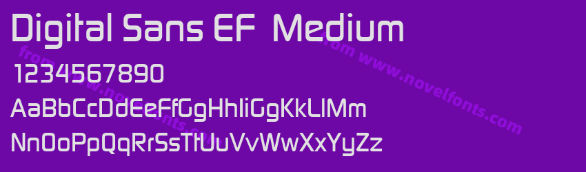 Digital Sans EF  MediumPreview