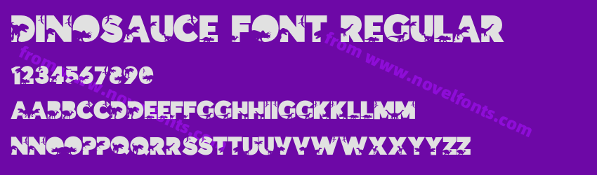 Dinosauce Font RegularPreview