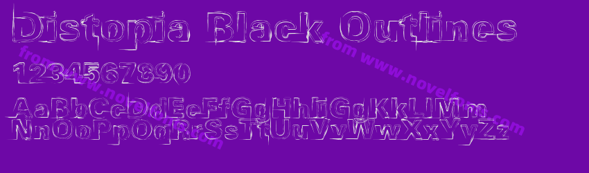 Distopia Black OutlinesPreview