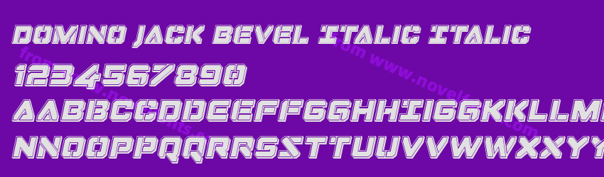 Domino Jack Bevel Italic ItalicPreview