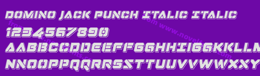 Domino Jack Punch Italic ItalicPreview