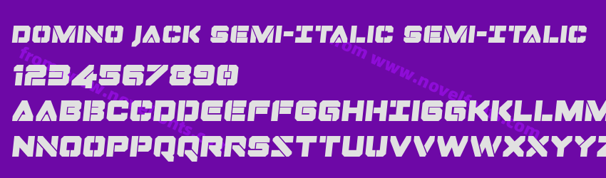 Domino Jack Semi-Italic Semi-ItalicPreview