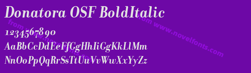 Donatora OSF BoldItalicPreview