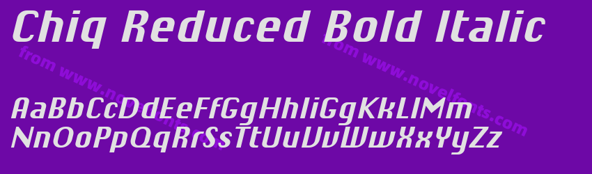 Chiq Reduced Bold ItalicPreview