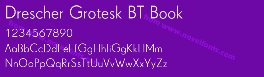 Drescher Grotesk BT BookPreview