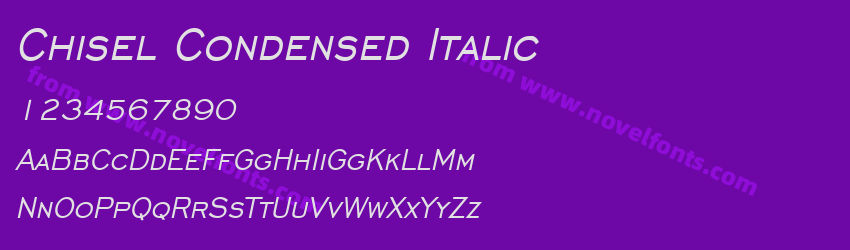 Chisel Condensed ItalicPreview