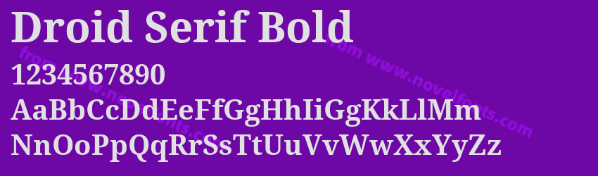 Droid Serif BoldPreview