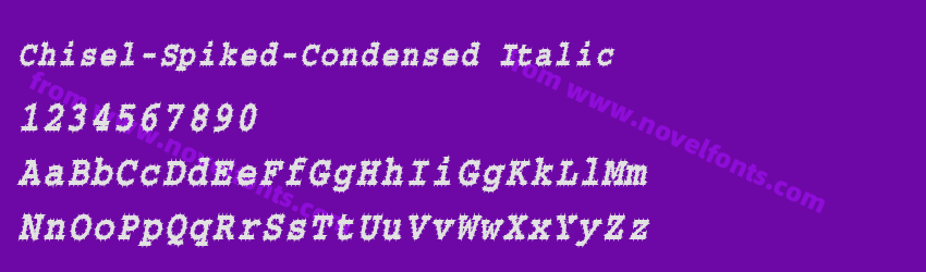 Chisel-Spiked-Condensed ItalicPreview