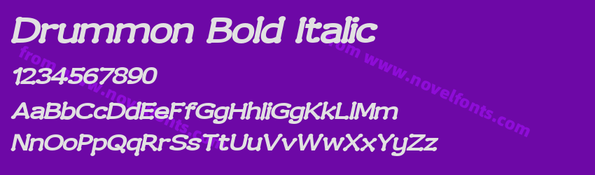 Drummon Bold ItalicPreview