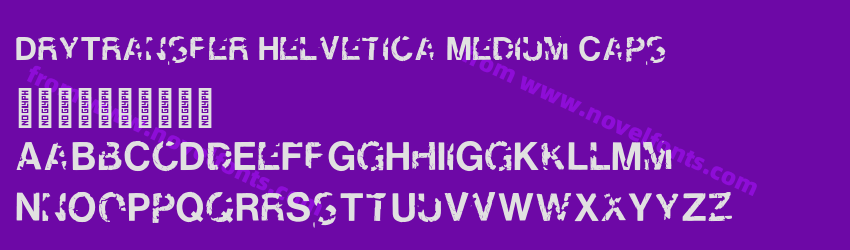 DryTransfer Helvetica Medium CapsPreview