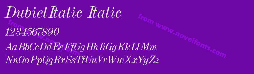 DubielItalic ItalicPreview