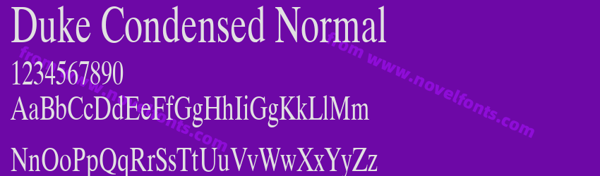 Duke Condensed NormalPreview