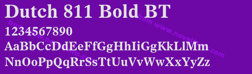 Dutch 811 Bold BTPreview