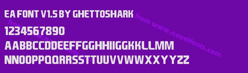 EA Font v1.5 by GhettosharkPreview