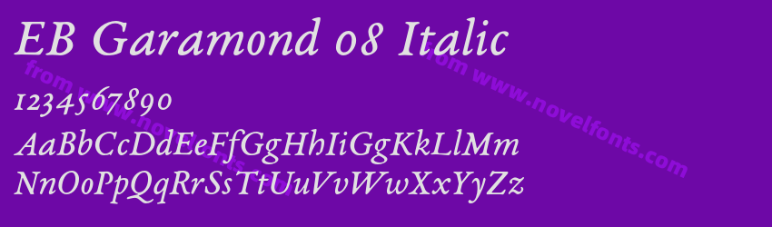 EB Garamond 08 ItalicPreview