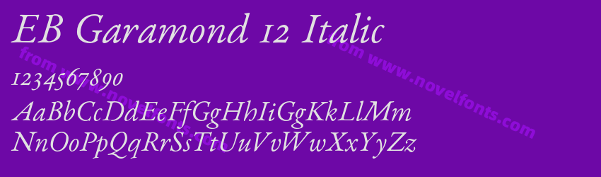 EB Garamond 12 ItalicPreview