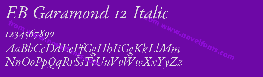 EB Garamond 12 ItalicPreview