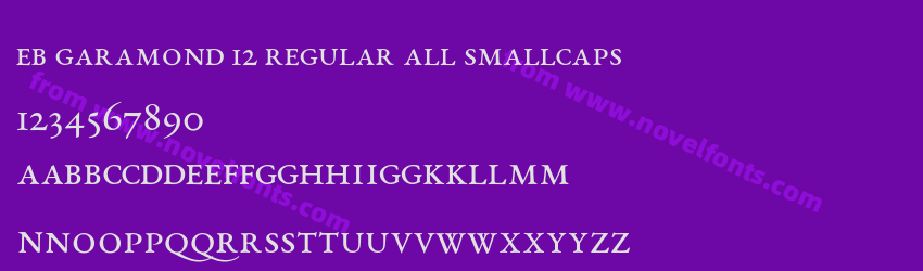 EB Garamond 12 Regular All SmallCapsPreview