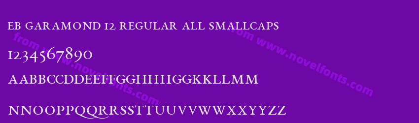 EB Garamond 12 Regular All SmallCapsPreview