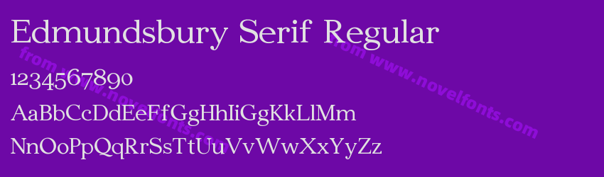 Edmundsbury Serif RegularPreview