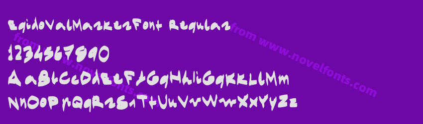 EgidoValMarkerFont RegularPreview