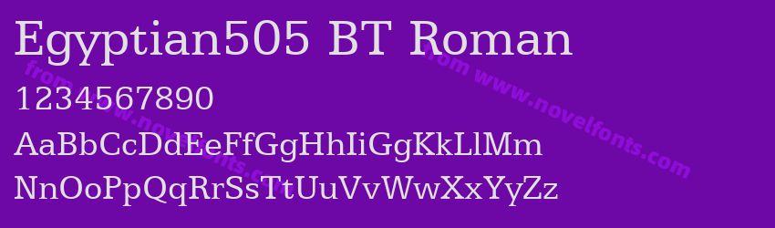 Egyptian505 BT RomanPreview