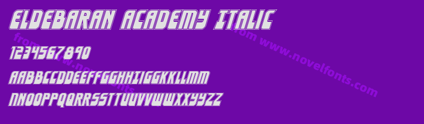 Eldebaran Academy ItalicPreview