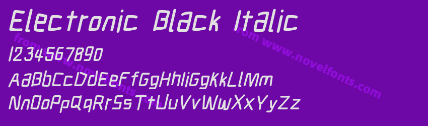 Electronic Black ItalicPreview