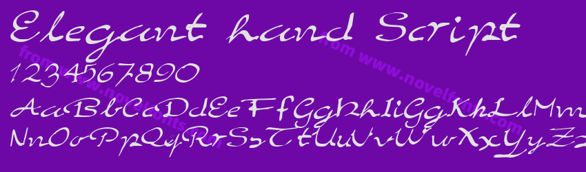 Elegant hand ScriptPreview