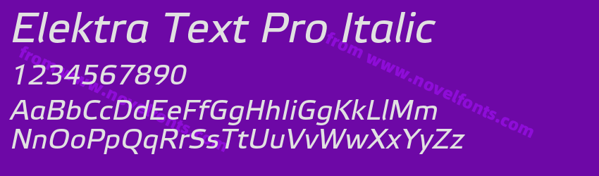 Elektra Text Pro ItalicPreview