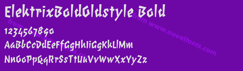 ElektrixBoldOldstyle BoldPreview