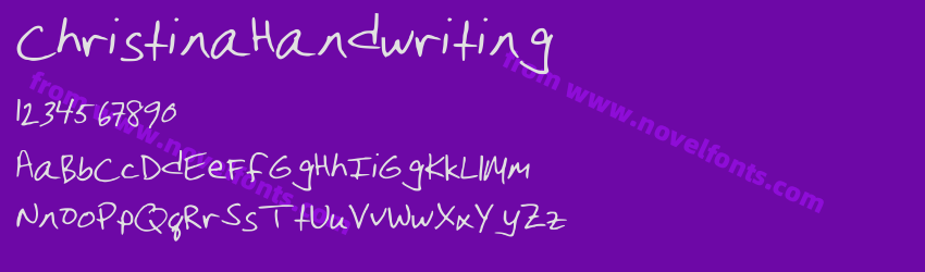 ChristinaHandwritingPreview