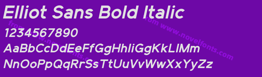 Elliot Sans Bold ItalicPreview