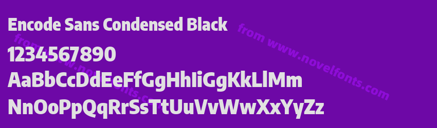 Encode Sans Condensed BlackPreview