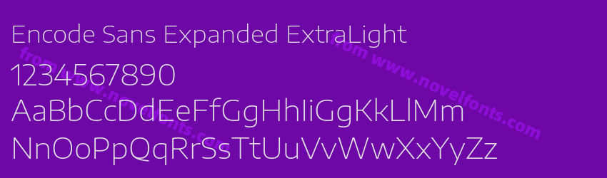 Encode Sans Expanded ExtraLightPreview