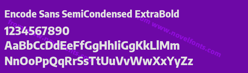 Encode Sans SemiCondensed ExtraBoldPreview