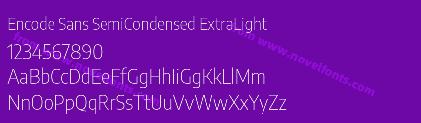 Encode Sans SemiCondensed ExtraLightPreview