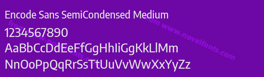 Encode Sans SemiCondensed MediumPreview