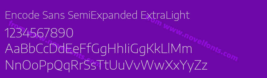 Encode Sans SemiExpanded ExtraLightPreview