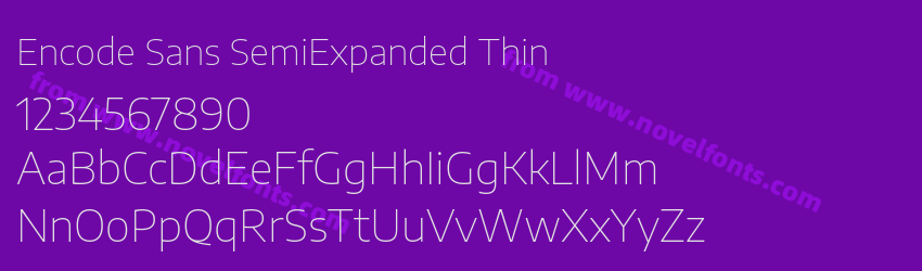 Encode Sans SemiExpanded ThinPreview