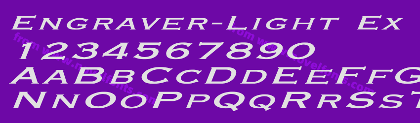 Engraver-Light Ex Bold ItalicPreview