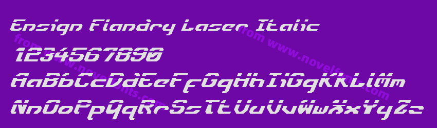 Ensign Flandry Laser ItalicPreview